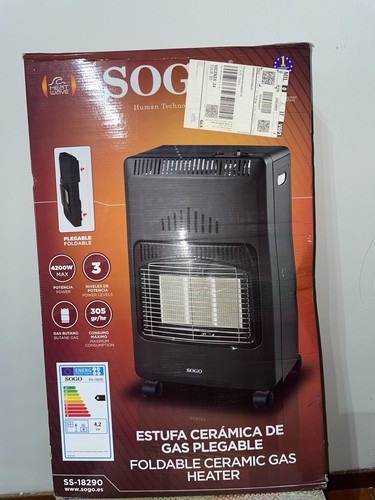 Foldable ceramic gas heater - gas,